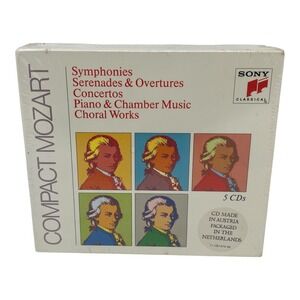 Compact‎ Mozart Symphonies Serenades Overtures Concertos Sony Classical 5 CD Set